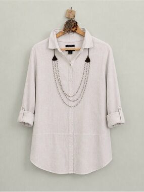 5 Piece Tahari Set | Large | Linen | Necklace, Earrings & 2 Bracelets